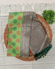 SC3877 - Linen with Pochampalli Design