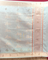 SC4061 -Linen Saree with Gold Zari