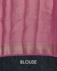 SC2967 - TUSSAR WITH MEENA BUTTA OVER BODY AND CONTRAST BORDER