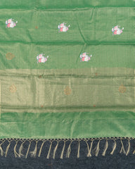 SC3139 - Linen Cotton With Sticker Print And Stone