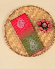 SC4402 - Litchi Silk With Zari Lines Along Body