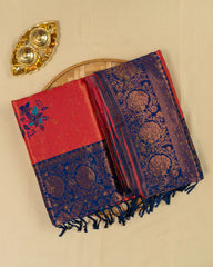 SC2821 - Top Dyed Saree With Sparkling Stone And Meena Butta