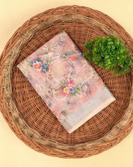 SC3947 - Linen Digital Print With Embroidery All Over Body