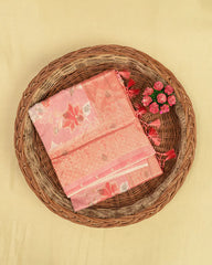 SC5285 - Tussar Cotton Saree With Copper Stone All Over Body