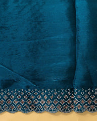 SC2932 - Fendy Saree with Copper and Silver Stone