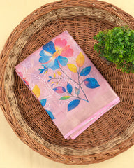 SC3162 - Tissue Saree With Embroidery All Over