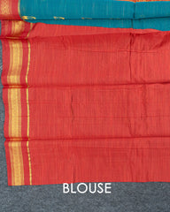 SC3934 - SILK COTTON WITH TURNING GOLD BUTTA AND CONTRAST BORDER
