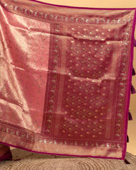 SC3582 - Tissue Saree With Premium Multi Colour Stone