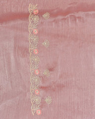 SC3550 - CRUSH SAREE WITH PREMIUM EMBROIDERY AND JHARKHAND STONE WORK