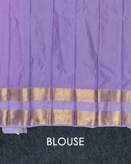 SC3471 - Silk Saree With Checked Gold Butta