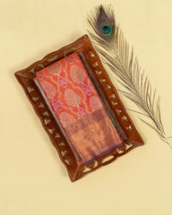 SC3251 - Tissue Silk Saree With Copper Stone