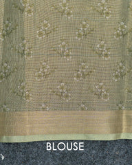 SC3149 - Tissue Saree With Foil Over The Body