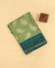 SC4033 - Dola Digital Print With Striped Border