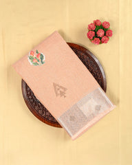 SC3139 - Linen Saree With Sticker Print