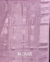 SC4362 - Linen Saree With Silver Butta