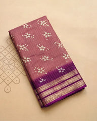 SC6007 - DOLA SILK PRINTED ZARI CHECKED