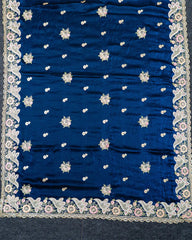 SC5849 - VISCOSE SAREE WITH FANCY EMBROIDERY STONE WORK