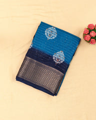 SC3973 - Dola Silk Digital Print With Sequence