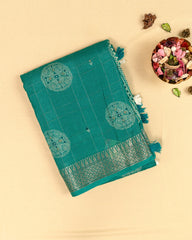 SC3866 - Linen With Digital Bandhini Print