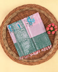 SC2849 - Tissue Silver Zari Meena Butta