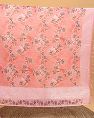 SC3420 - Linen Saree With Embroidery Border