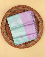 SC4127 - Tissue Silver Zari Meena Butta