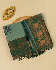 SC2821 - Top Dyed Saree With Sparkling Stone And Meena Butta