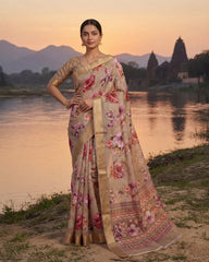 SC6200 DOLA SILK SAREE WITH DIGITAL PRINT