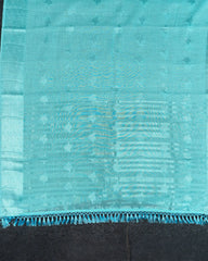 SC4056 - Linen Saree With Silver Butta