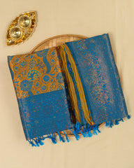 SC2821 - Top Dyed Saree With Sparkling Stone And Meena Butta