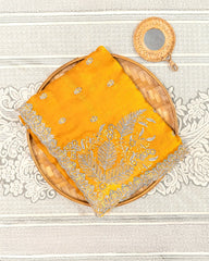 SC2997 - GEORGETTE SAREE WITH HAND WORK STONE