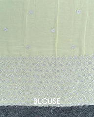 SC3997 - Georgette With Silver Embroidery And Sparkling Stone