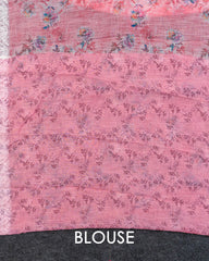 SC3420 - Linen Saree With Embroidery Border