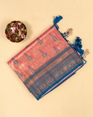 SC3257 - Tissue Meena Butta With Sarowski Work Saree