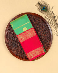 SC3473 - Silk Saree With Zari Lines And Butta