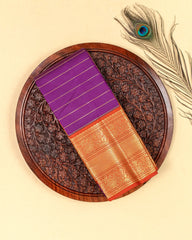 SC3465 - Silk Saree With Zari Lines