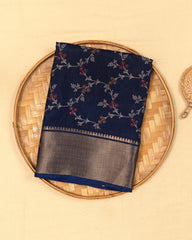 SC4031 - Dola Saree With Black Print