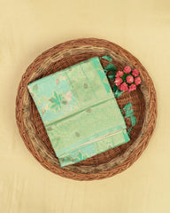 SC5285 - Tussar Cotton Saree With Copper Stone All Over Body