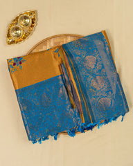 SC2821 - Top Dyed Saree With Sparkling Stone And Meena Butta