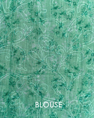 SC3627 - Linen Saree With Sparkling Stone And Embroidery All Over