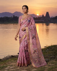 SC6200 DOLA SILK SAREE WITH DIGITAL PRINT