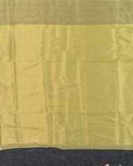 SC3052 - Tissue Plain Saree with Rich Pallu