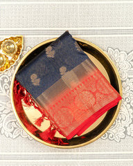 SC3492 - Tussar Shimmeer With Gold Butta