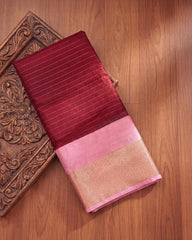 SC5997 - DOLA SILK SAREE WITH ZARI LINES