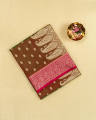 SC5288 - Satin Saree With Zari Butta