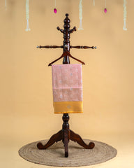 Tissue Saree with Silver Stone and Thread Work