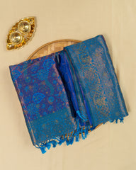 SC2821 - Top Dyed Saree With Sparkling Stone And Meena Butta