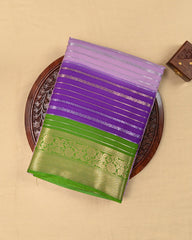 SC3653 - Dola Silk With Silver And Copper Lines