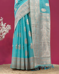 SC3904-Linen Saree