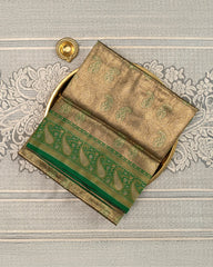 SC3133 - Dharmavaram Pattu With Elegant Body Meena